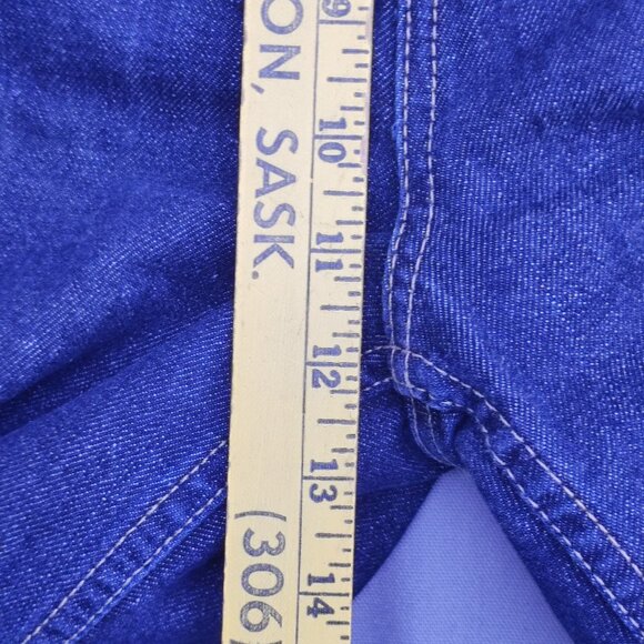 Denver Hayes jeans women's size (14) 32/30 ink blue straight leg modified waist - Picture 13 of 14